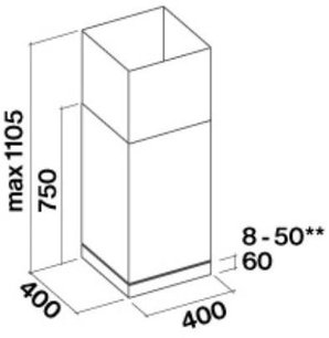 Вытяжка Falmec MIRA PLUS 40 TELESCOPICA фото 3 в Краснодаре