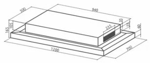 Встраиваемая вытяжка Faber SKYPAD X/WH F120 фото 3 в Краснодаре