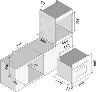 Духовой шкаф Ilve OV601GTPY/BK фото 3 в Краснодаре