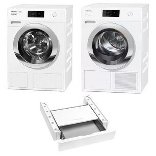 Miele ChromeEdition (стиральная машина WCR870WPS + сушильная машина TCR790WP + монтажный элемент WTV511) фото в Краснодаре Miele ChromeEdition (стиральная машина WCR870WPS + сушильная машина TCR790WP + монтажный элемент WTV511) фото в Краснодаре