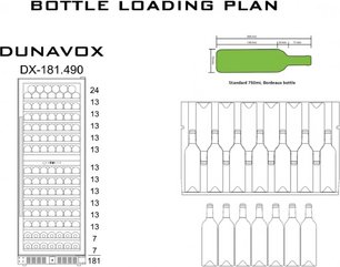 Винный шкаф Дунавокс DX-181.490DCK фото 3 в Краснодаре Винный шкаф Dunavox DX-181.490DCK фото 3 в Краснодаре