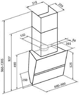 Вытяжка Кертинг KHC 69080 GN фото 3 в Краснодаре Вытяжка Korting KHC 69080 GN фото 3 в Краснодаре