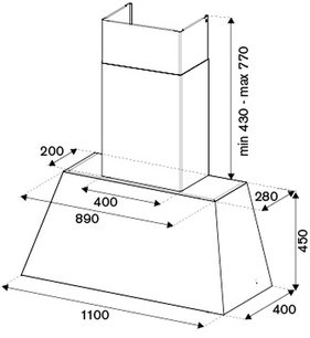 Вытяжка настенная Бертаззони KR110HER1NEDC фото 3 в Краснодаре Вытяжка настенная Bertazzoni KR110HER1NEDC фото 3 в Краснодаре