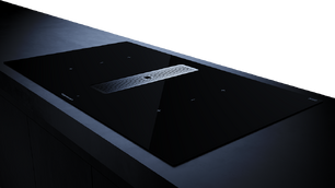 Индукционная варочная панель с вытяжкой Kuppersbusch KMI 9350.0 SR Silver Chrome фото 3 в Краснодаре