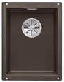 Мойка Blanco SUBLINE 320-U SILGRANIT отводная арматура InFino® кофе