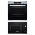 Bosch (духовой шкаф HBA573BS1 + микроволновая печь BFL553MS0)