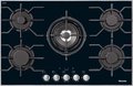 Панель газовых конфорок Miele KM 3034-1 Панель газовых конфорок Miele KM 3034-1
