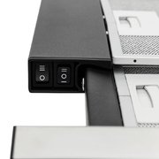 Встраиваемая вытяжка KRONA Kamilla slim 600 black/inox (1 мотор) фото 2 в Краснодаре