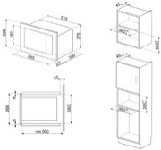 Встраиваемая микроволновая печь Smeg FMI025B3 фото 2 в Краснодаре