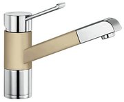 Смеситель Бланко Zenos-S chrome/Silgranit шампань фото в Краснодаре Смеситель Blanco Zenos-S chrome/Silgranit шампань фото в Краснодаре