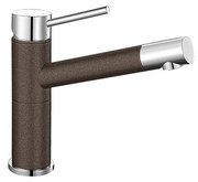 Смеситель Бланко Alta compact chrome/Silgranit шампань фото 2 в Краснодаре Смеситель Blanco Alta compact chrome/Silgranit шампань фото 2 в Краснодаре