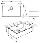 Мойка Смег VSTQ72-2 фото 3 в Краснодаре Мойка Smeg VSTQ72-2 фото 3 в Краснодаре