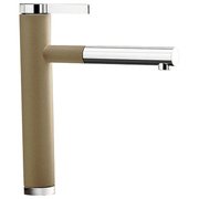 Смеситель Бланко Linee-S Silgranit песочный фото в Краснодаре Смеситель Blanco Linee-S Silgranit песочный фото в Краснодаре