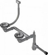 Арматура для полуторачашевых моек с круглым переливом Omoikiri WK-1.5-R-IN фото в Краснодаре