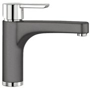 Смеситель Бланко Pylos chrome/Silgranit темная скала фото в Краснодаре Смеситель Blanco Pylos chrome/Silgranit темная скала фото в Краснодаре