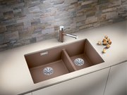 Мойка Бланко SUBLINE 430/270-U с отводной арматурой InFino® кофе фото 2 в Краснодаре Мойка Blanco SUBLINE 430/270-U с отводной арматурой InFino® кофе фото 2 в Краснодаре