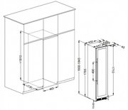 Винный шкаф Meyvel MV106-KST2 Узкий (Slim) фото 4 в Краснодаре