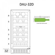 Винный шкаф Dunavox DAU-32.78DW фото 3 в Краснодаре