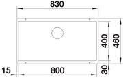 Мойка BLANCO SUBLINE 800-U Silgranit черный фото 3 в Краснодаре Мойка BLANCO SUBLINE 800-U Silgranit черный фото 3 в Краснодаре