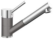 Смеситель Бланко Antas-S chrome/Silgranit темная скала фото в Краснодаре Смеситель Blanco Antas-S chrome/Silgranit темная скала фото в Краснодаре