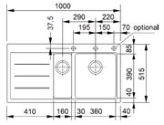 Мойка Франке MTF 651-100 белый чаша слева фото 2 в Краснодаре Мойка Franke MTF 651-100 белый чаша слева фото 2 в Краснодаре
