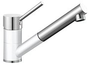 Смеситель Бланко Antas-S chrome/Silgranit белый фото в Краснодаре Смеситель Blanco Antas-S chrome/Silgranit белый фото в Краснодаре