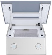 Вытяжка Maunfeld MERSEY 50 Inox Glass white фото 4 в Краснодаре