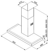 Вытяжка Smeg KSE91X-1 фото 2 в Краснодаре