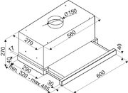 Встраиваемая вытяжка Brandt BHT2611B фото 4 в Краснодаре