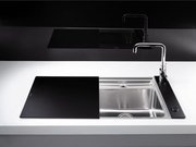 Мойка Бланко Statura 6-IF Crystal черное стекло нержавеющая сталь фото 2 в Краснодаре Мойка Blanco Statura 6-IF Crystal черное стекло нержавеющая сталь фото 2 в Краснодаре