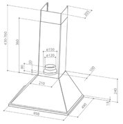 Вытяжка Faber SYNTHESIS BK A90 PB фото 2 в Краснодаре