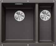 Мойка BLANCO SUBLINE 340/160-U Silgranit темная скала, чаша слева Мойка BLANCO SUBLINE 340/160-U Silgranit темная скала, чаша слева