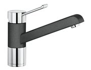 Смеситель Бланко Zenos chrome/Silgranit антрацит фото 2 в Краснодаре Смеситель Blanco Zenos chrome/Silgranit антрацит фото 2 в Краснодаре