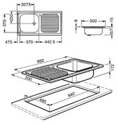 Мойка Смег LX861S-2 фото 2 в Краснодаре Мойка Smeg LX861S-2 фото 2 в Краснодаре