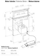Встраиваемая в столешницу вытяжка Pando E-320/120 INOX V.950 SEC фото 3 в Краснодаре