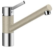 Смеситель Бланко Tivo chrome/Silgranit песочный фото в Краснодаре Смеситель Blanco Tivo chrome/Silgranit песочный фото в Краснодаре