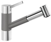 Смеситель Бланко Tivo-S chrome/Silgranit темная скала фото в Краснодаре Смеситель Blanco Tivo-S chrome/Silgranit темная скала фото в Краснодаре