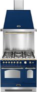 Вытяжка Lofra DOLCEVITA 90 BLUE & BRASS фото 4 в Краснодаре