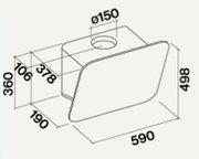 Вытяжка Falmec Tab 60 Grey фото 2 в Краснодаре