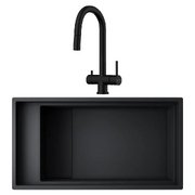 Omoikiri (мойка KINARU PRO 86-U/I GB + смеситель AKITA-S GB)