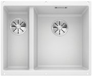 Мойка Blanco SUBLINE 340/160-U SILGRANIT белый клапан-автомат InFino 523562