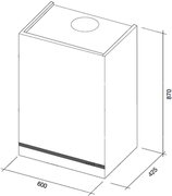Вытяжка Falmec Vision 60 ix (800) ECP без TV фото 3 в Краснодаре