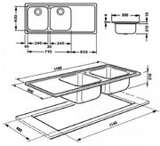 Мойка Смег LM116S фото 2 в Краснодаре Мойка Smeg LM116S фото 2 в Краснодаре