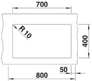 Мойка Бланко ROTAN 700-U Silgranit антрацит фото 4 в Краснодаре Мойка Blanco ROTAN 700-U Silgranit антрацит фото 4 в Краснодаре