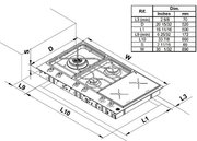 Газо-электрическая панель Bertazzoni PM36 3 I0 X фото 4 в Краснодаре