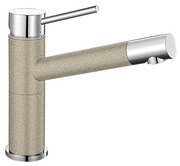 Смеситель Бланко Alta compact chrome/Silgranit песочный фото в Краснодаре Смеситель Blanco Alta compact chrome/Silgranit песочный фото в Краснодаре