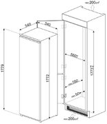 Встраиваемый холодильник Smeg S8L1721F фото 2 в Краснодаре