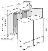 Встраиваемый холодильник Liebherr IXRFS 5125 (SIFNSe 5128 + IRBSd 5120) фото 4 в Краснодаре