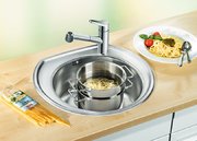 Мойка Бланко Rondoval нержавеющая сталь матовая фото 4 в Краснодаре Мойка Blanco Rondoval нержавеющая сталь матовая фото 4 в Краснодаре