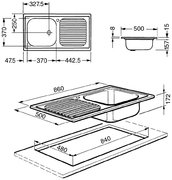 Мойка Смег LX861D-2 фото 2 в Краснодаре Мойка Smeg LX861D-2 фото 2 в Краснодаре